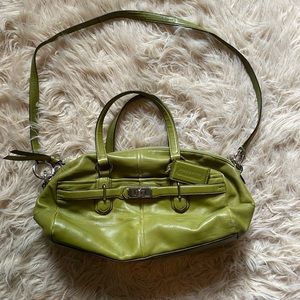 Olive green coach purse